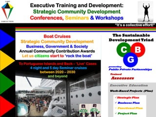 “It’s a collective effort!”
Executive Training and Development:
Strategic Community Development
Conferences, Seminars & Wo...