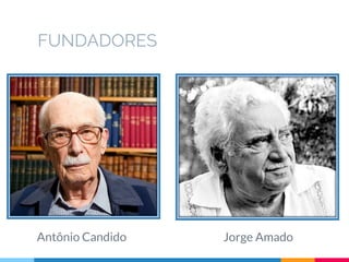 FUNDADORES
Antônio Candido Jorge Amado
 