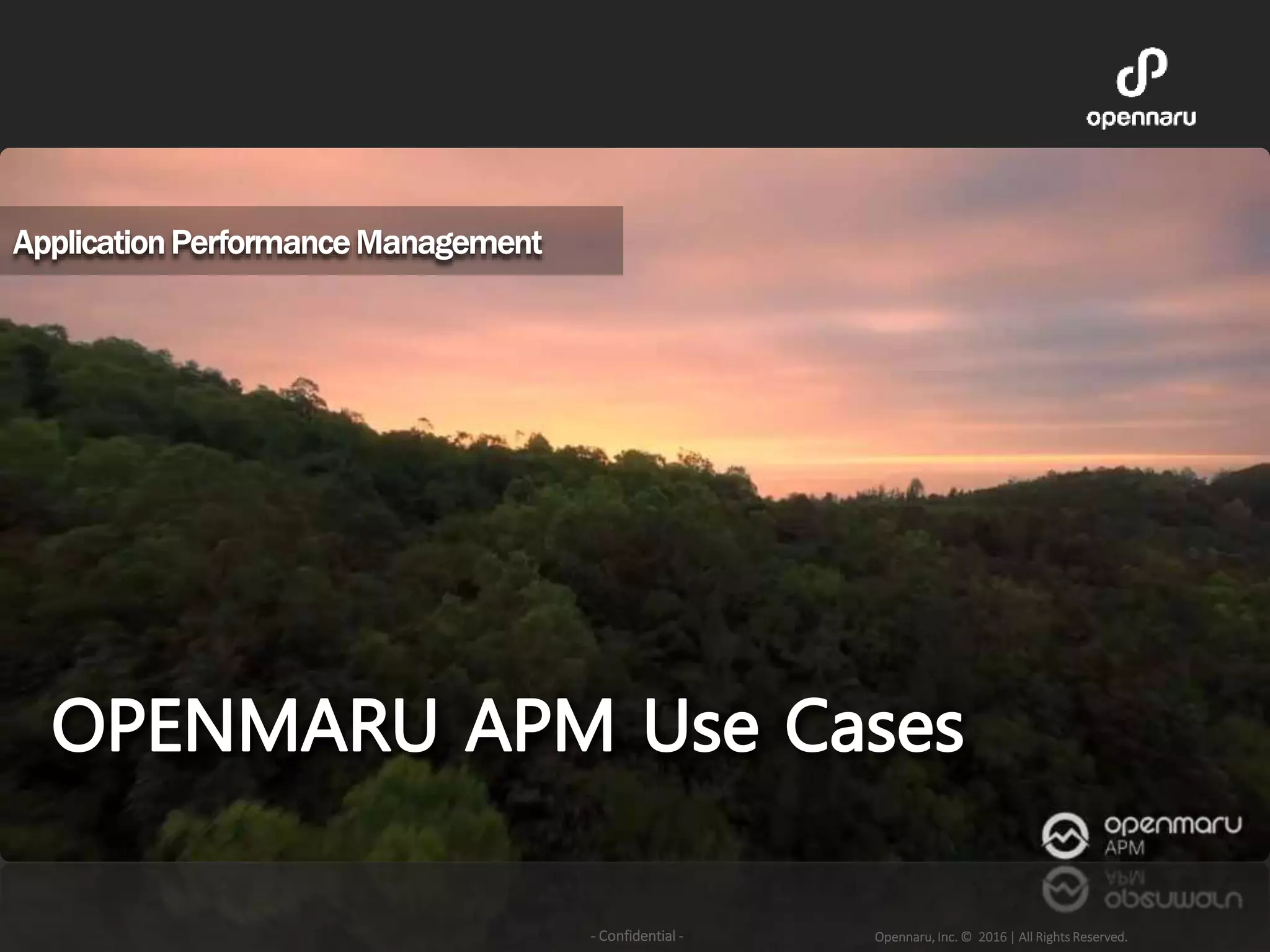 Opennaru, Inc. © 2016 | All Rights Reserved.- Confidential -
 