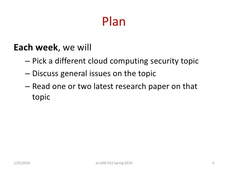 Latest research papers in cloud computing
