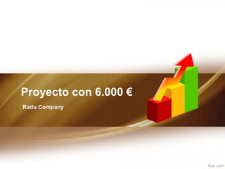 Proyecto con 6.000 € 
Radu Company 
 
