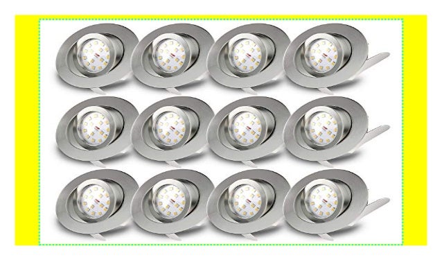Flacher Einbaustrahler Einbauleuchte LED Deckenstrahler schwenkbar 5Watt 230Volt