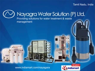 Tamil Nadu, India  Providing solutions for water treatment & waste management 