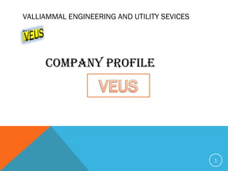 VALLIAMMAL ENGINEERING AND UTILITY SEVICES
SVEUS
company profile
1
 