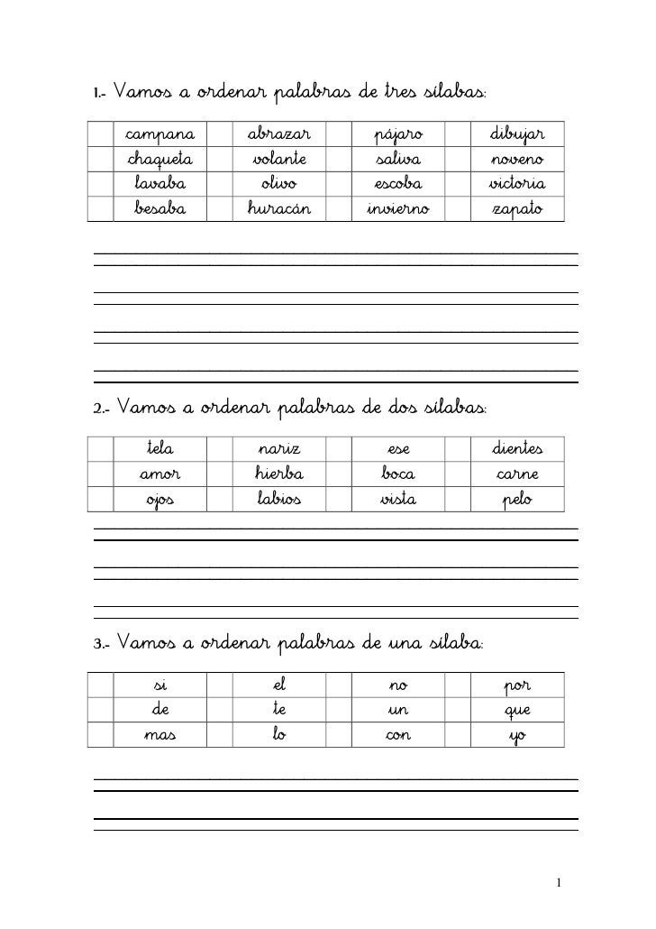 Resultado de imagen de fichas para ordenar alfabeticamente