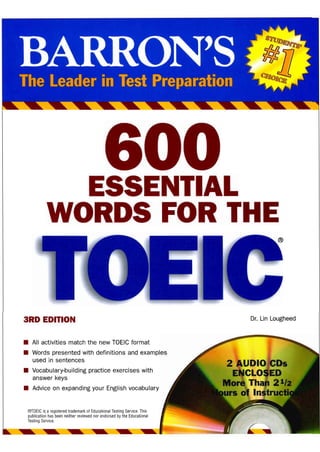 600 từ vựng Ôn thi TOEIC.pdf. There are 50 lessons and 10 reviews
