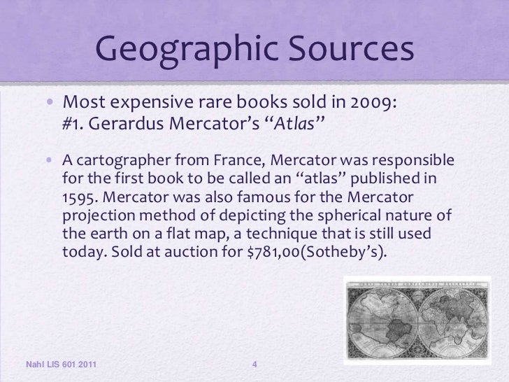 601 Session 1112Geographic Sources