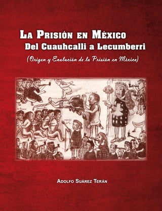 L a P risión         en    México
	   	   Del Cuauhcalli a Lecumberri
        (Origen y Evolución de la Prisión en México)




                   Adolfo Suárez Terán
 