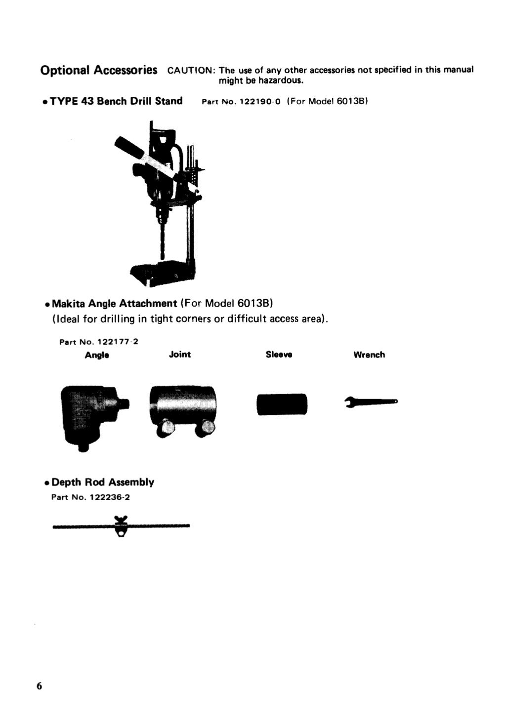 Makita 6013BR Spade Hammer Drill Instruction Manual