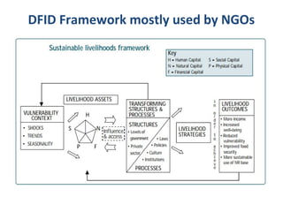 DFID Framework mostly used by NGOs
 