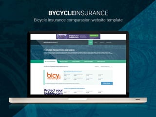 Bicycle insurance comparison website template