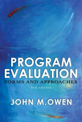 Program Evaluation 3rd Edition John M. Owen | PDF