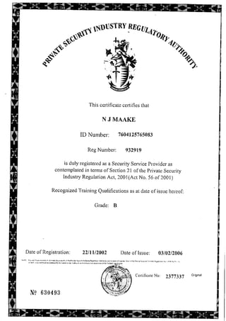 Johannes Maake CV