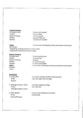 Johannes Maake CV