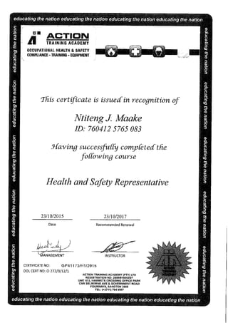 Johannes Maake CV