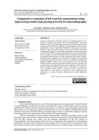 Comparative evaluation of left ventricle segmentation using improved ...