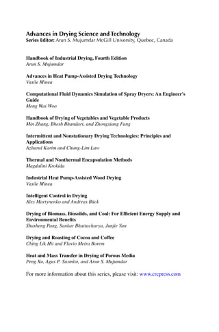 Heat And Mass Transfer In Drying Of Porous Media 1st Edition Peng Xu ...