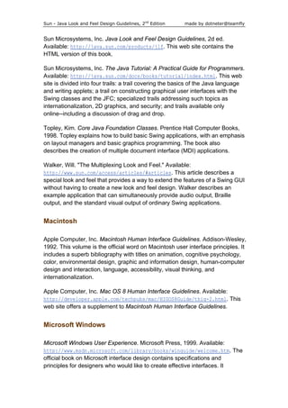 Java Look and Feel Design Guidelines 2nd ed., rev. and expanded Edition ...
