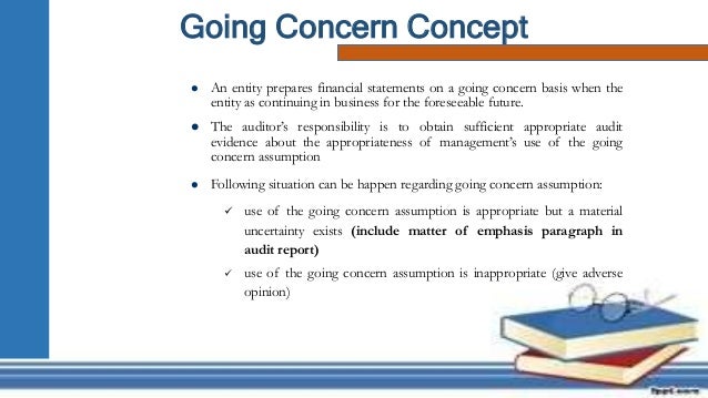 concern management going representation letter Audit & Program Presentation Procedure  3