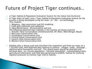 Tiger Project Statistics Tiger-project for High School Students | PPTX