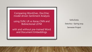 Comparison of Word2vec and Doc2Vec model driven Sentiment Analysis ...