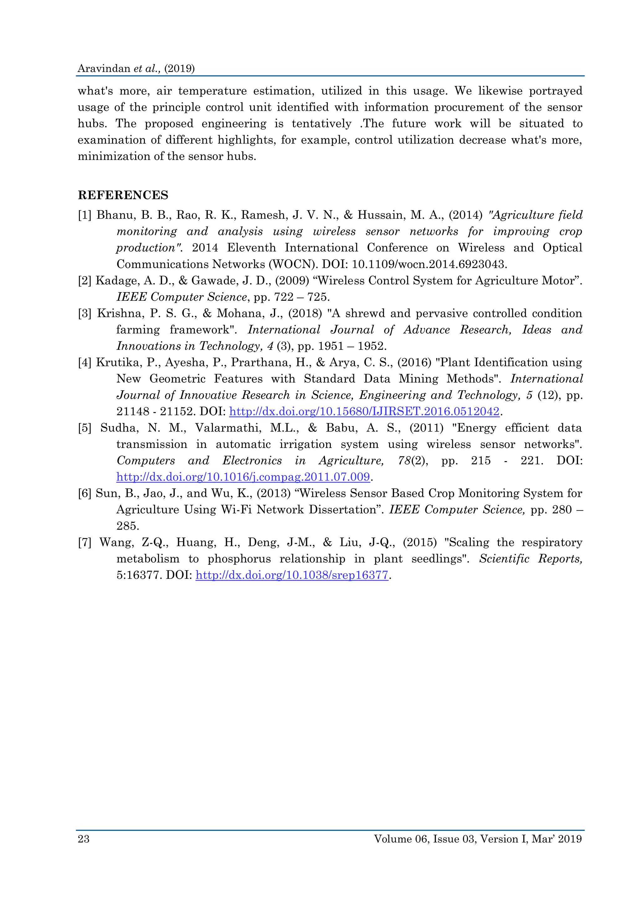 Design of a Long Range Wireless Sensor Network in Agriculture for ...