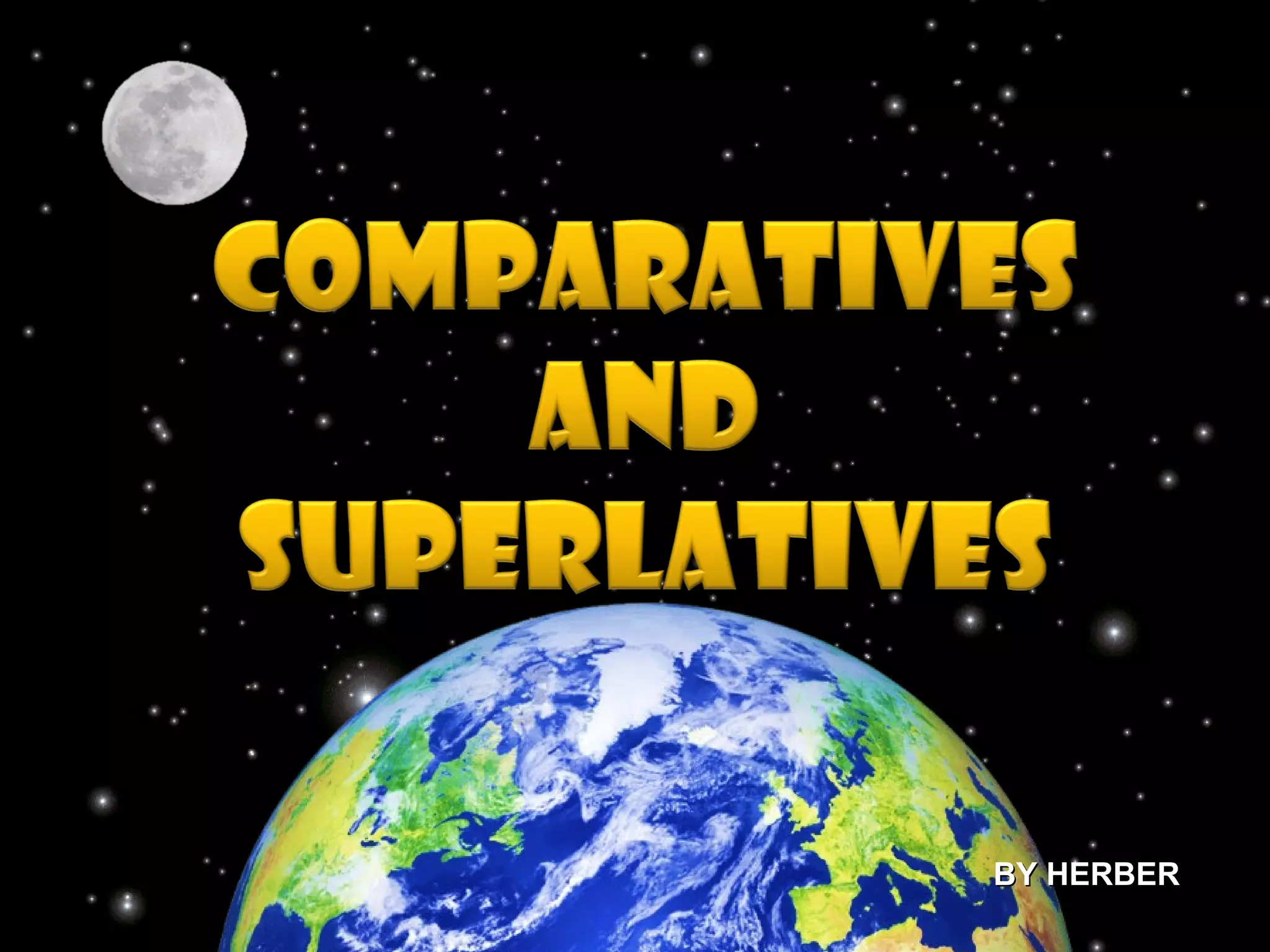 Comparatives and superlatives - The Solar System | PPT