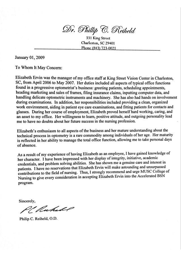 Sample Letter Of Recommendation For School Administrator