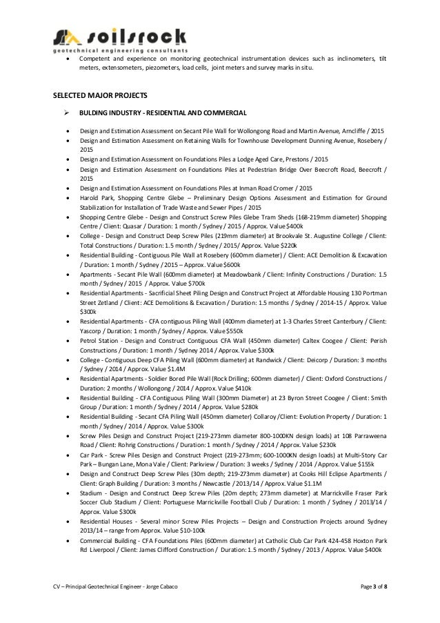 Geotechnical Engineer Sample Resume sample resume engineering student sample resume for civil engineering student mark ryan quiambao sample resume for civil engineering student image Cv Principal Geotechnical Engineer Geotechnical Engineer Sample Resume geologist resume samples Cv Principal Geotechnical Engineer