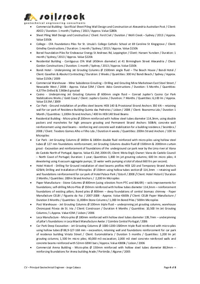 Geotechnical Engineer Sample Resume civil engineer resume sample 2015 Cv Principal Geotechnical Engineer Geotechnical Engineer Sample Resume click here to download this material and design technologist resume template http transportation engineeringresume templatesengineers Cv Principal Geotechnical Engineer
