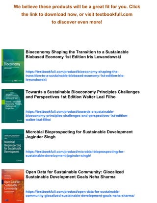Bioeconomy for Sustainable Development Chetan Keswani | PDF
