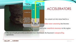 types of admixtures for concrete | PPTX