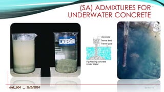 types of admixtures for concrete | PPTX