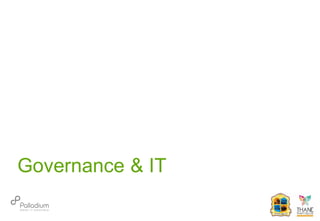 Governance & IT
 