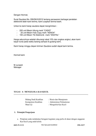 6045 p1-spk-administrasi perkantoran | DOC