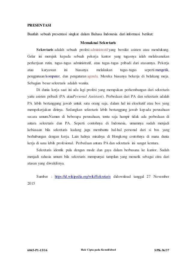 Inspiration Pertanyaan Tentang Materi Presentasi, Paling Seru!