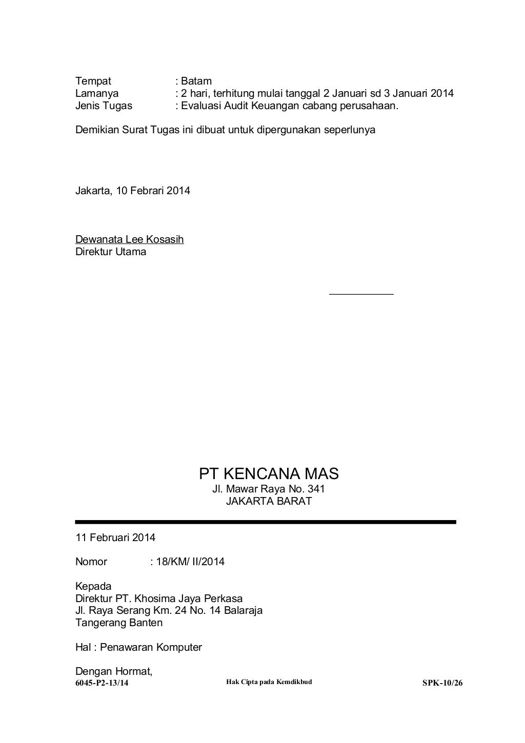 Soal UKK Administrasi Perkantoran P2 2013/2014