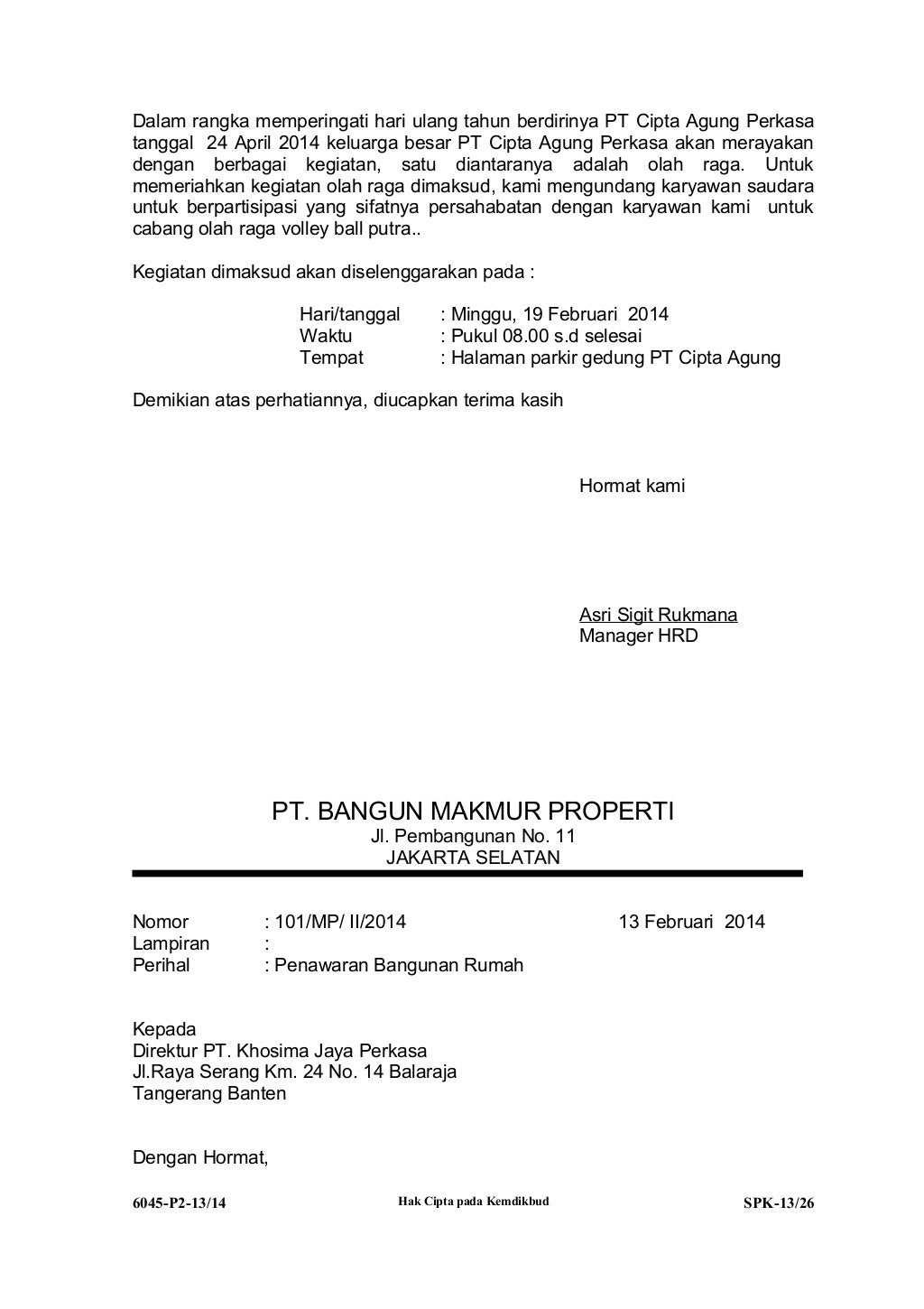 Soal UKK Administrasi Perkantoran P2 2013/2014 Soal UKK Administrasi Perkantoran P2 2013/2014