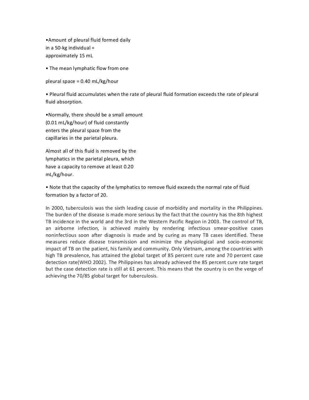 Pleural effusion differential diagnosis picture