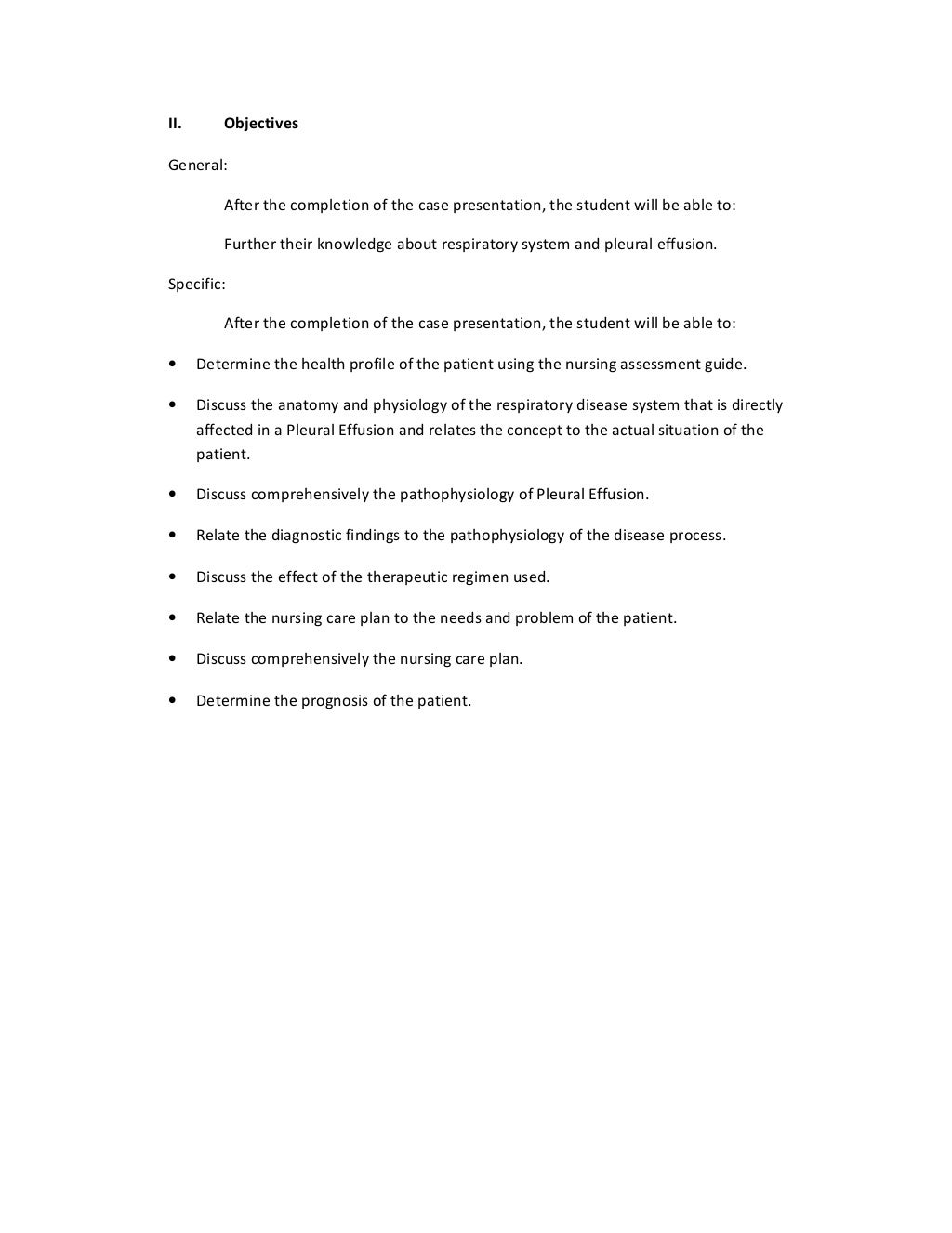Pleural effusion case report picture