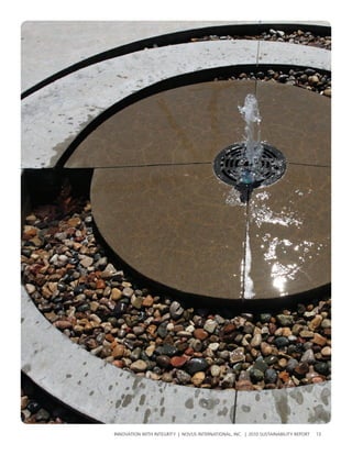 InnovatIon wIth IntegrIty | novus InternatIonal, Inc. | 2010 sustaInabIlIty report   13
 