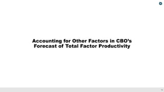 CBO’s Economic Forecast: Understanding Productivity Growth | PDF