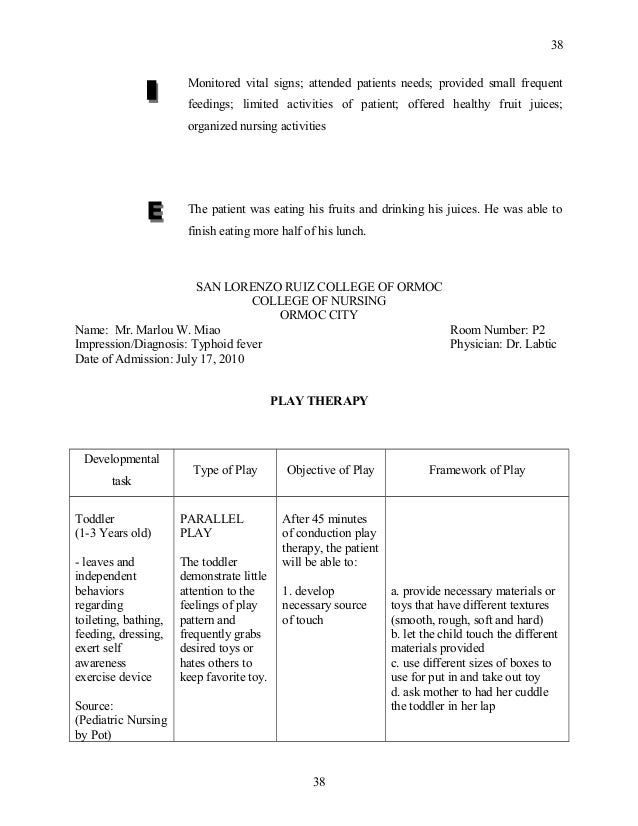 Nursing case study on typhoid fever picture