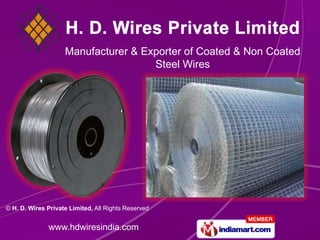 Manufacturer & Exporter of Coated & Non Coated  Steel Wires 
