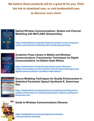 Channel Coding Techniques for Wireless Communications K. Deergha Rao | PDF