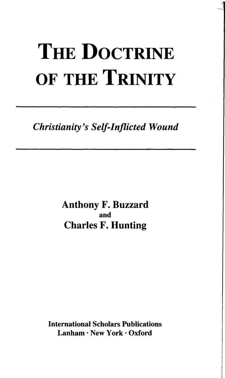 the doctrine of the trinity by a f buzzard and c f hunting