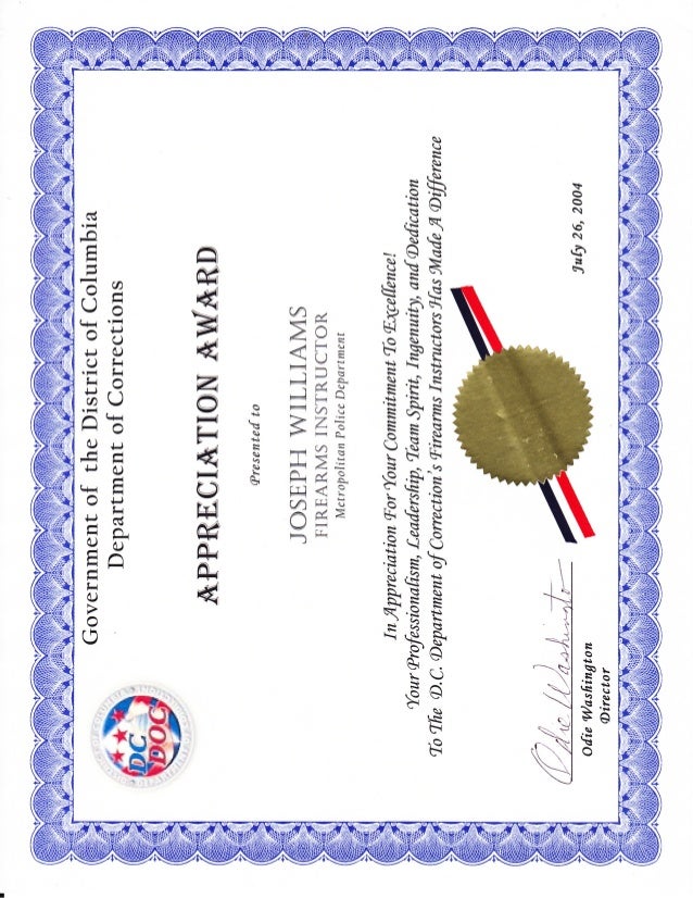 COMMENDATIONS AND CITATIONS