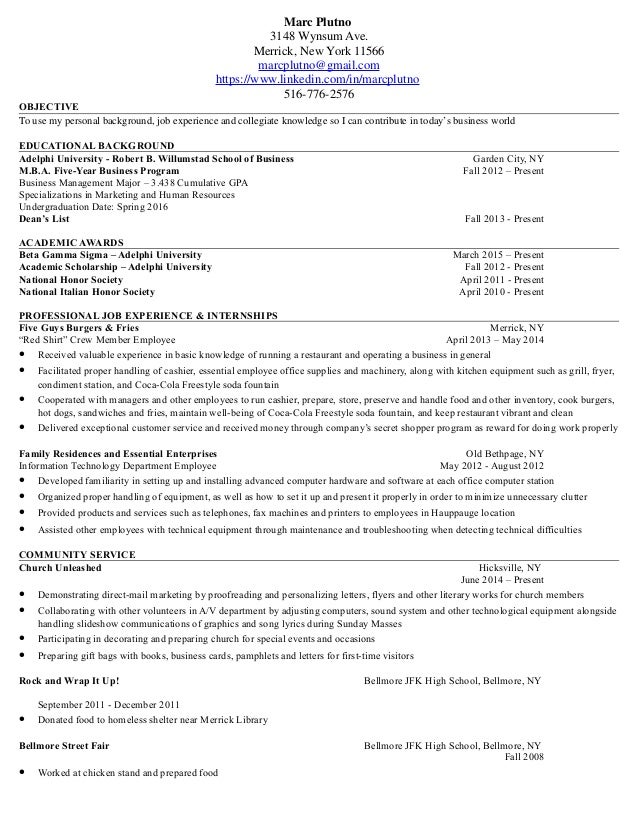 marc plutnos professional collegiate business resume marc plutno 3148 wynsum ave merrick new york 11566 marcplutnogmailcom - Professional Business Resume marc plutnos professional collegiate business resume marc plutno 3148 wynsum ave merrick new york 11566 marcplutnogmailcom - Professional Business Resume
