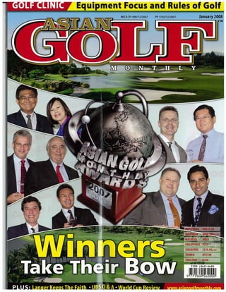 Asian Golf Monthly Jan 08