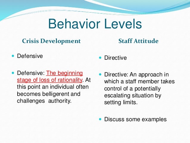 Non Violent Crisis Prevention